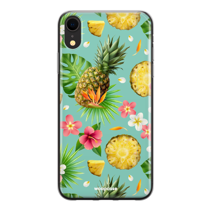 Ananas et fleurs tropicales Coque de téléphone