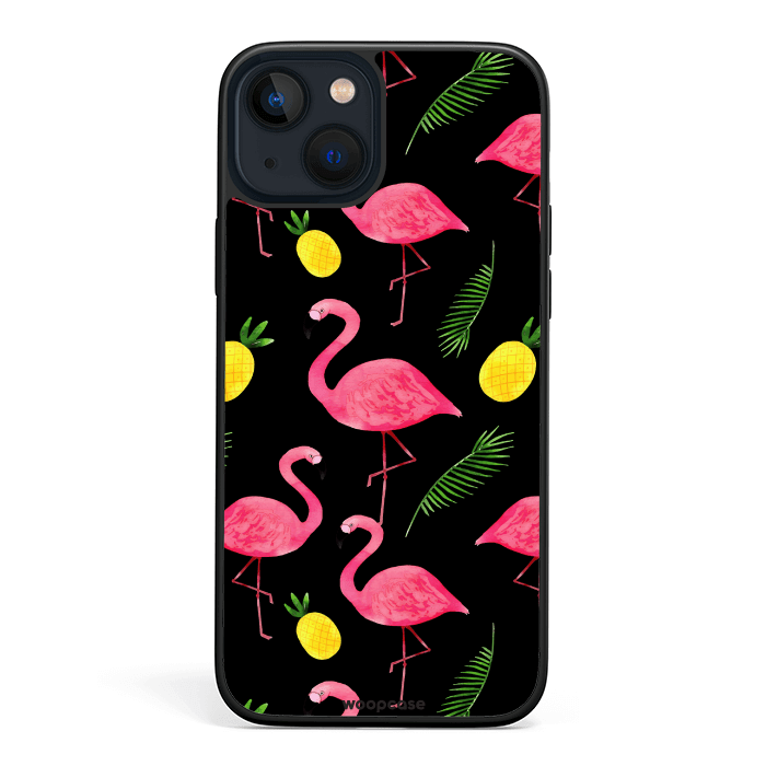 Flamingo and pineapple Phone case