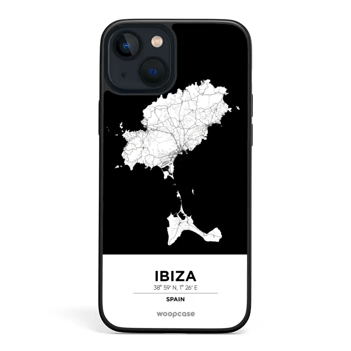 Ibiza, Spain - City Map Phone case