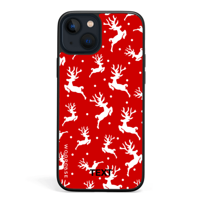 Christmas red deer Coque de téléphone