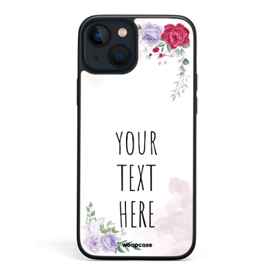Clear Flowers - Your Quote Phone case