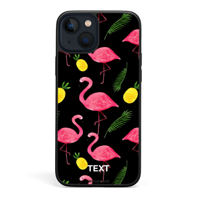 Flamingo and pineapple Phone case