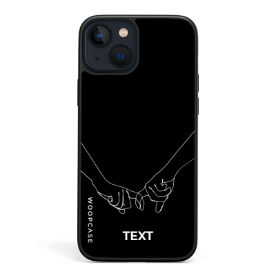 Hand in hand line art Phone case