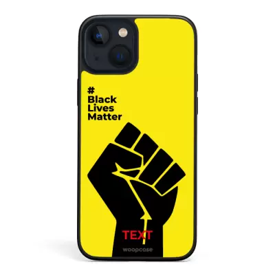 Hand Up Hashtag Yellow - Black Lives Matter Deleted