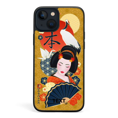 Japanese golden collage Coque de téléphone
