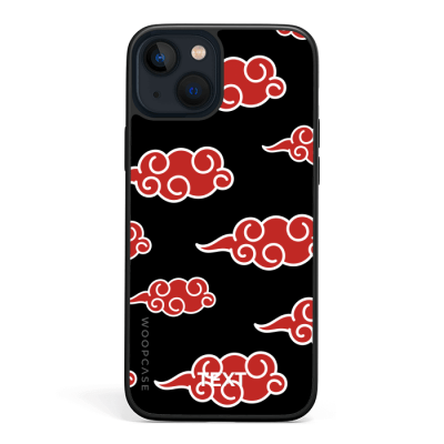 Japanese red clouds Coque de téléphone