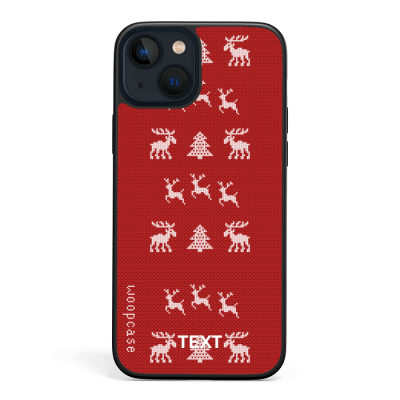 Knitted red xmas Phone case