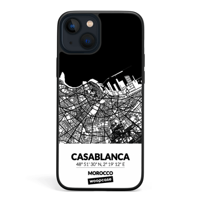 Casablanca, Morocco - City Map Phone case
