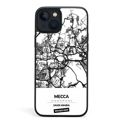 Mecca, Saudi Arabia - City Map Phone case