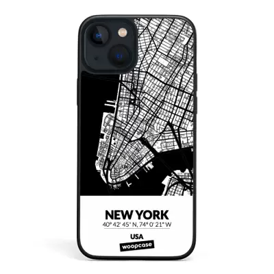 New York, United States - City Map Phone case