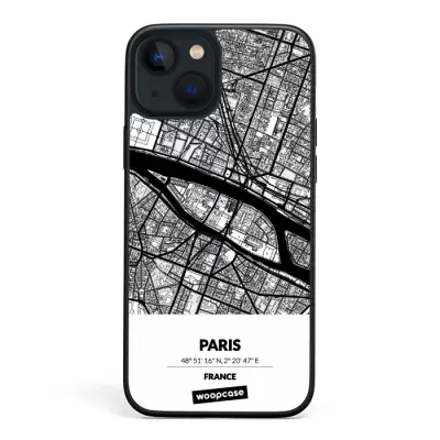 Paris, France - Plan de ville Coque de téléphone