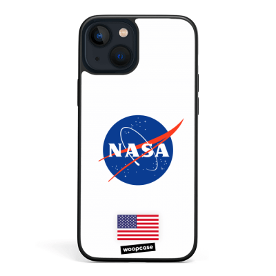 NASA - White logo and Flag Phone case