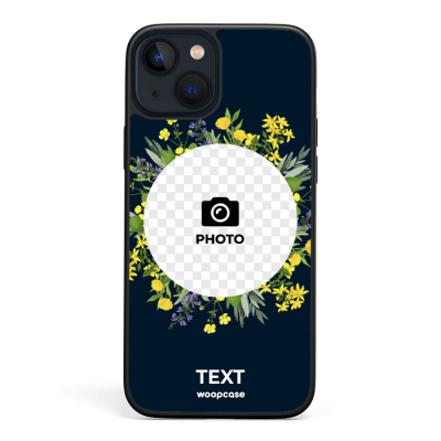 Photo in Yellow Flowers Circle Phone case