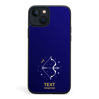 Sagittarius minimalist sign Phone case