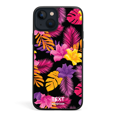 Tropical pink flowers Phone case