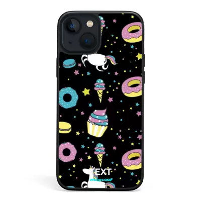 Licorne et donuts Coque de téléphone