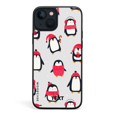 Xmas happy penguins Phone case