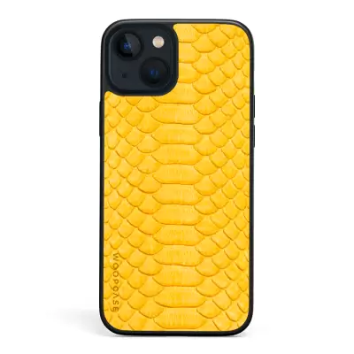 Yellow alligator pattern Phone case