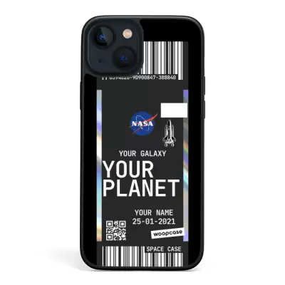 Votre planète - NASA - Carte d'embarquement Noire Coque de téléphone
