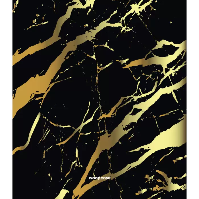 Black gold marble - Your text in Arabic Phone case