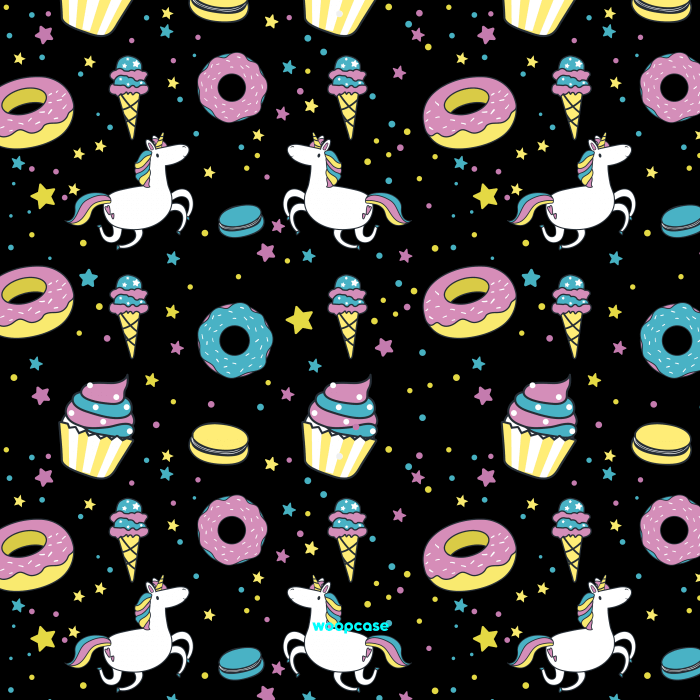 Unicorn and donuts Phone case