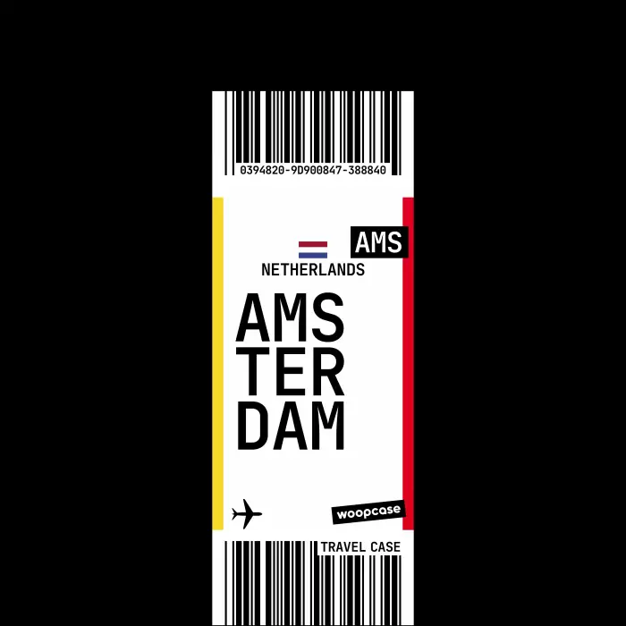 Amsterdam - Carte d'embarquement Coque de téléphone