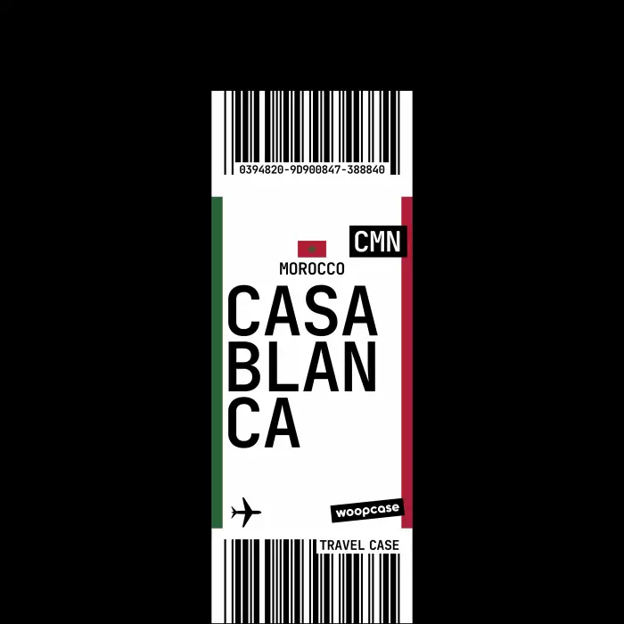 Casablanca - Carte d'embarquement Coque de téléphone