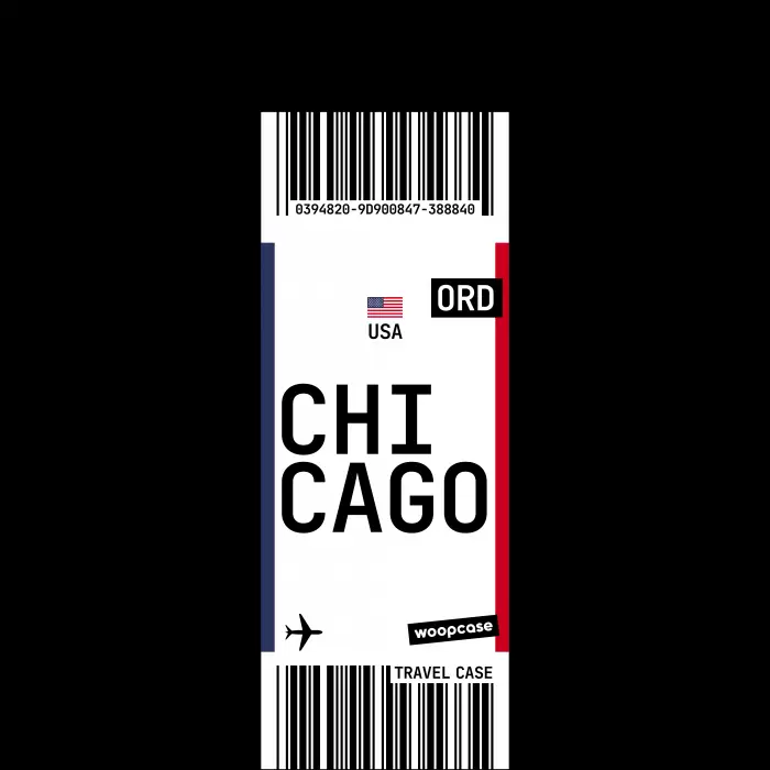 Chicago - Carte d'embarquement Coque de téléphone
