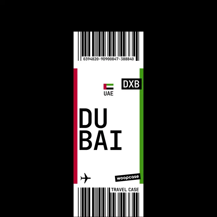 Dubai - Boarding pass Phone case