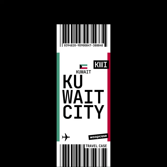 Kuwait - Boarding pass Phone case