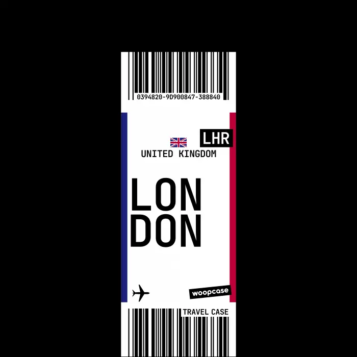 London - Boarding pass Phone case