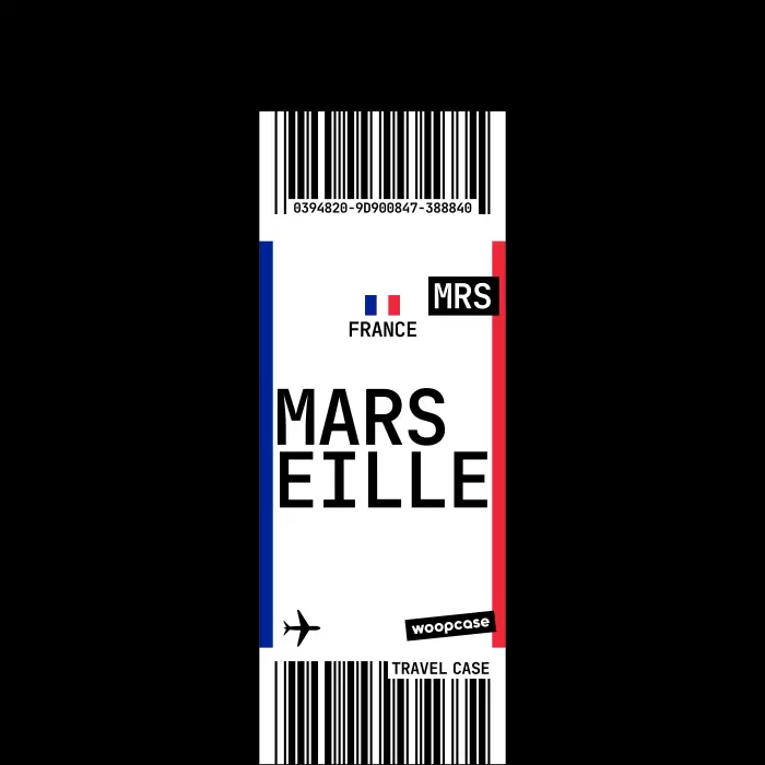 Marseille - Carte d'embarquement Coque de téléphone
