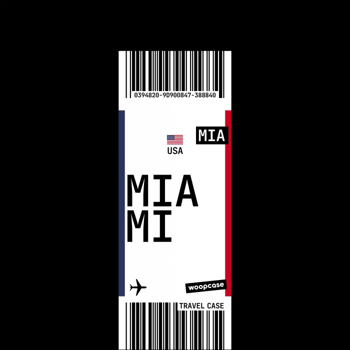 Miami - Boarding pass Phone case