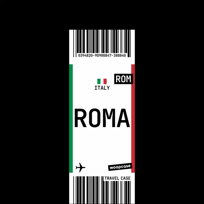 Roma - Boarding pass Phone case