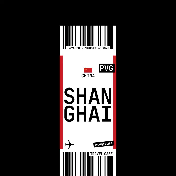 Shanghai - Boarding pass Phone case