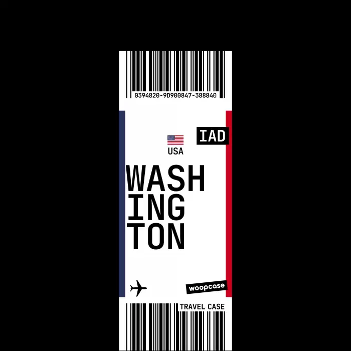 Washington - Boarding pass Phone case