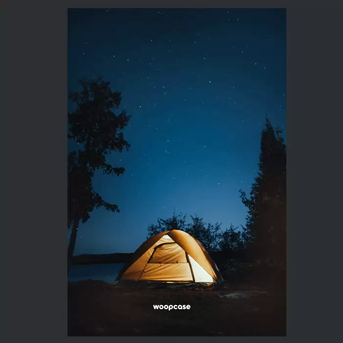 Night Camping - Votre Phrase Coque de téléphone