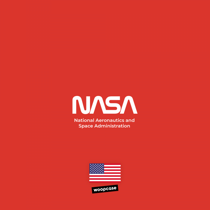 NASA - Red logo Warm and Flag Phone case