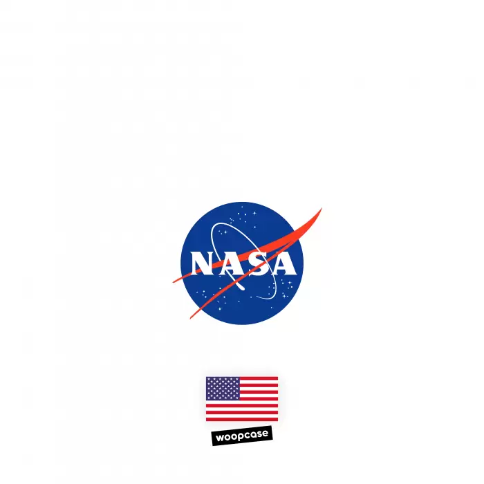 NASA - Blanc logo et drapeau Coque de téléphone