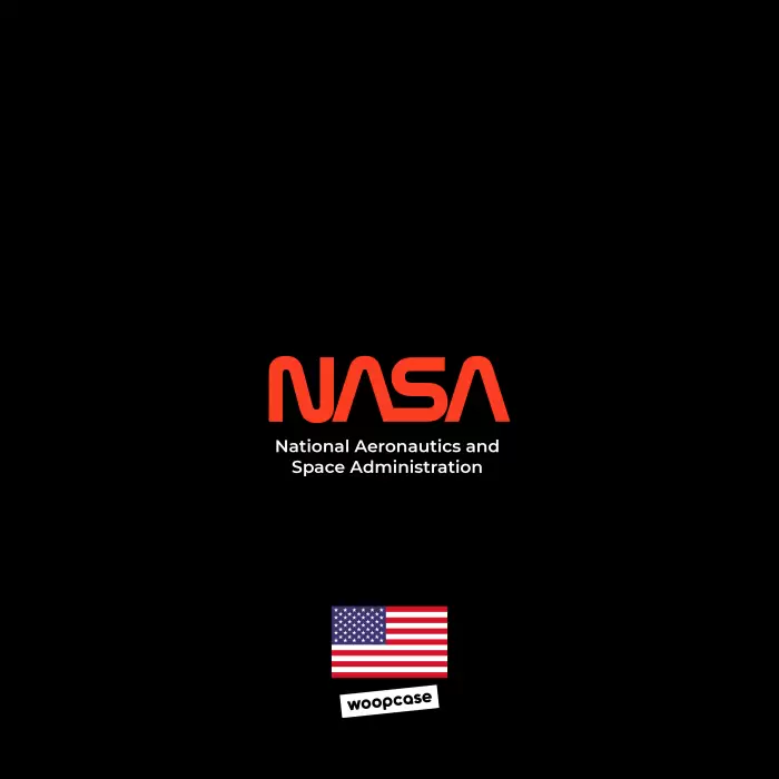 NASA - Noir logo Warm et drapeau Coque de téléphone