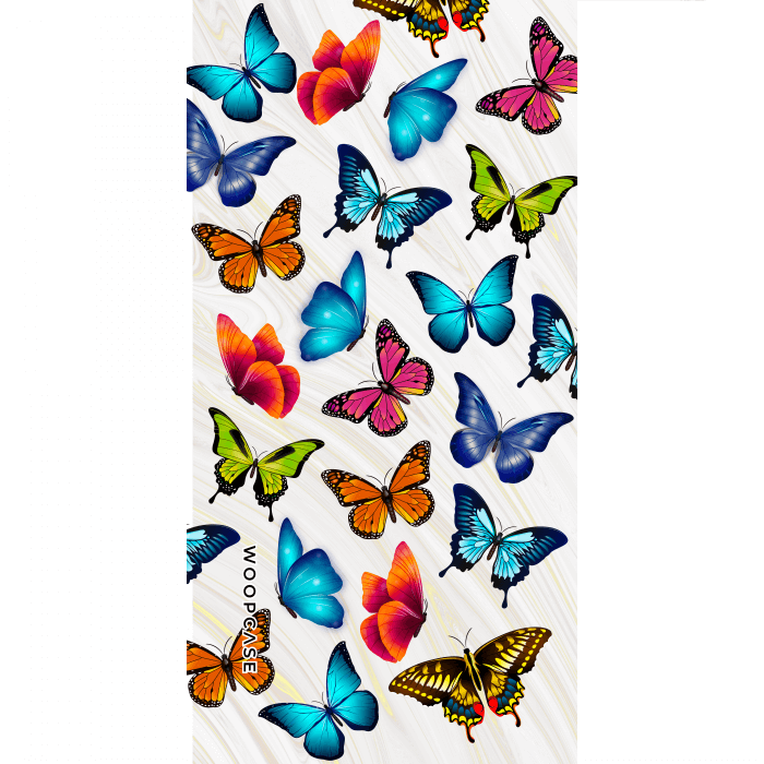 Arc-en-ciel papillons Coque de téléphone